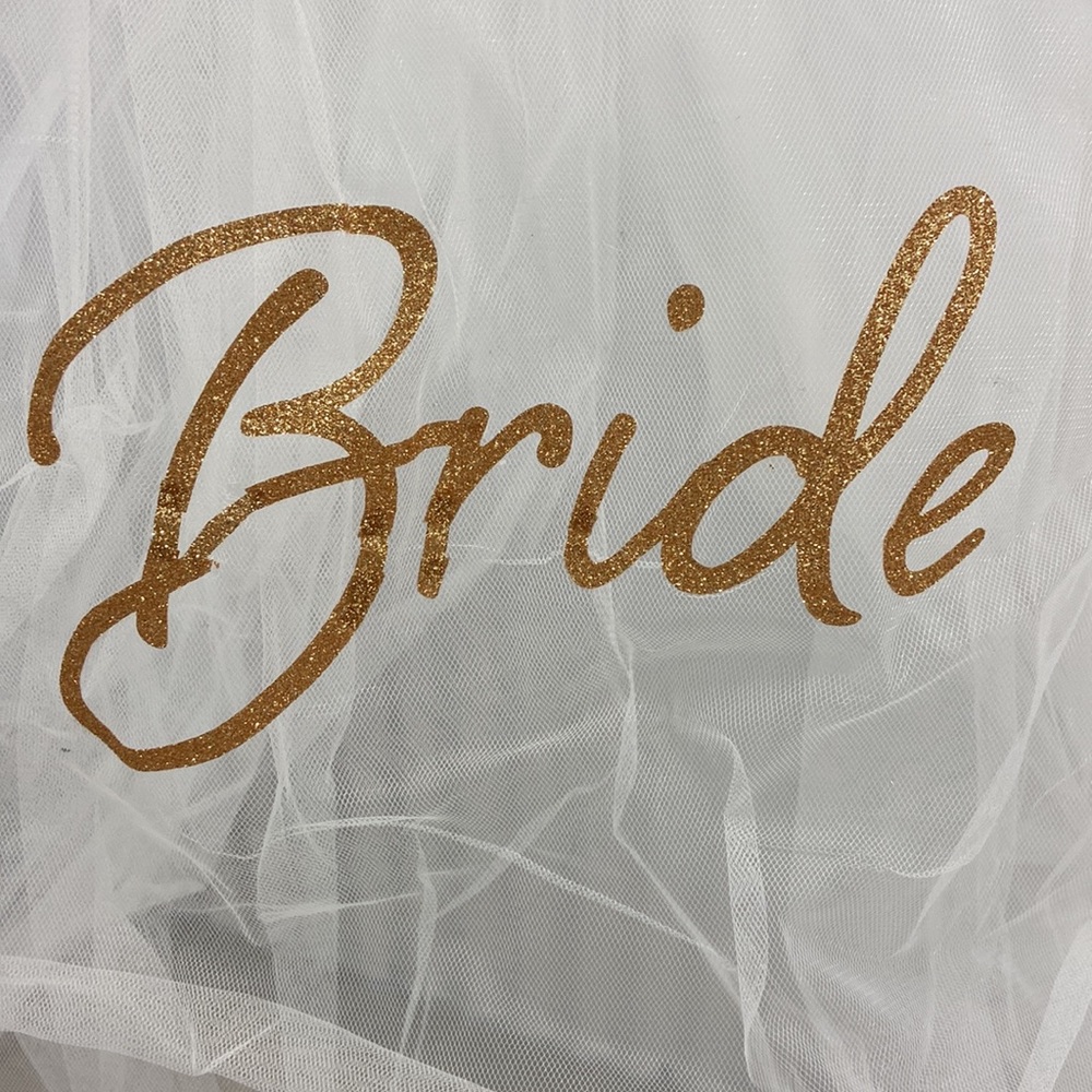 Stagette/Bachelorette Bride Veil w/comb